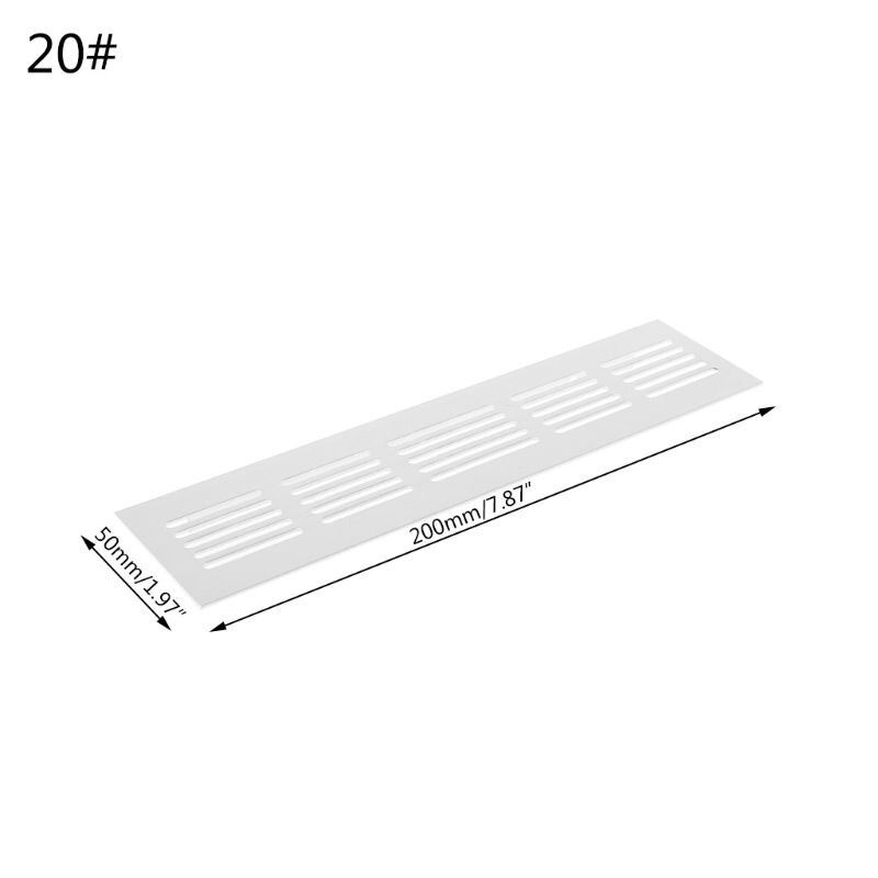 Rejilla de ventilación de chapa perforada de aleación de aluminio 28TC: 20