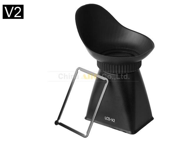 Camera LCD Monitor Screen Viewfinder with Glass 2.8x Magnifier Extender Magnetic Sunshade Hood for Canon 5D Mark III 550D (V2)