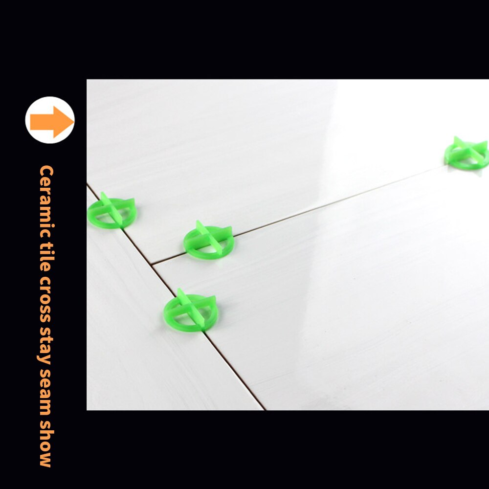 Removable Tile Leveling System Slit Locator Floor Laying Tile Alignment Leveler Clips Construction Tool