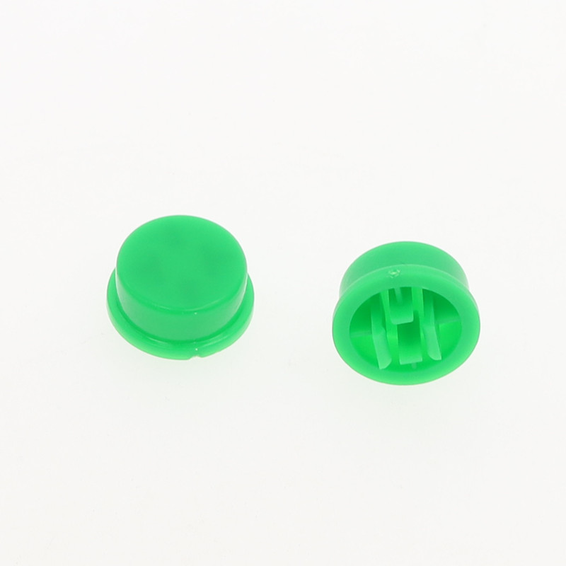 Juego de tapas de botones táctiles redondas, 9,58x5,1mm, para interruptor Micro Tact de 12x12x7,3mm, para Arduino, 50 Uds.: green