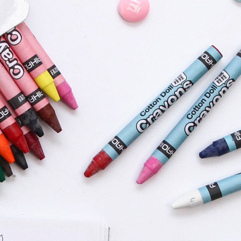 8 12 24 Colors Cute Crayons Drawing Pastel Pack Colorful Stationery Kids School Students Supplies Material H6890