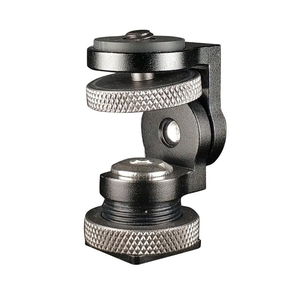 Portable 360 Panoramic Shoe ball head Monitor Base Mount Bracket Holder Universal for DSLR Cameras LED Video Lights