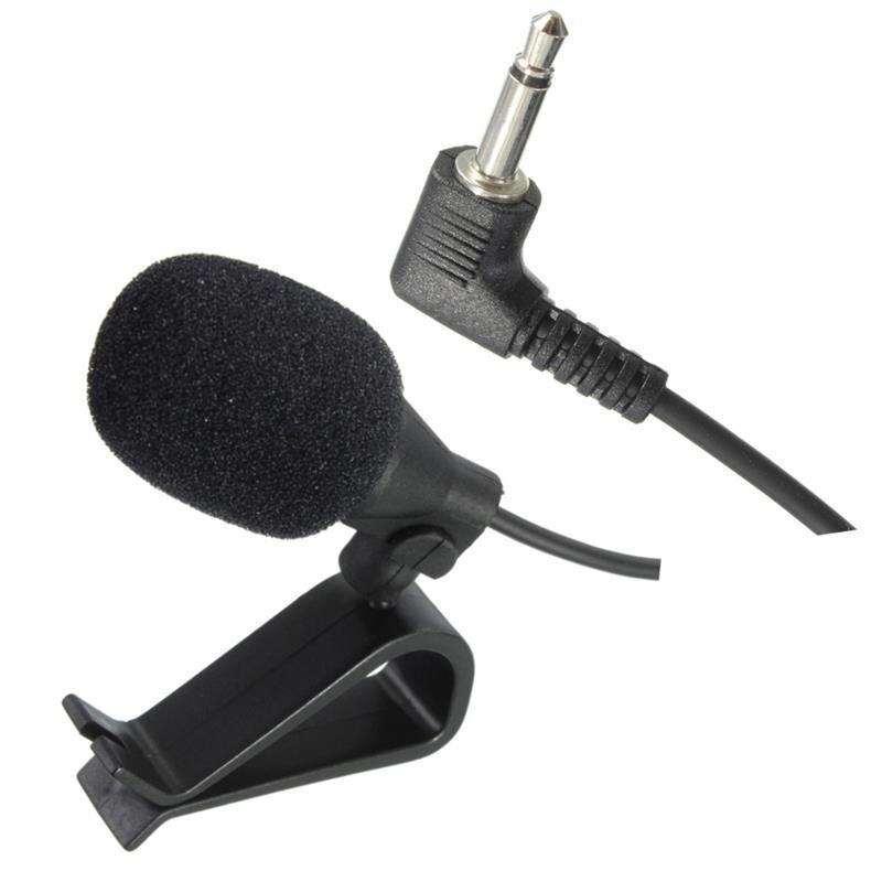 Ekstern clip on revers mini mikrofon mikrofon 3.5mm stik til bilradio stereo