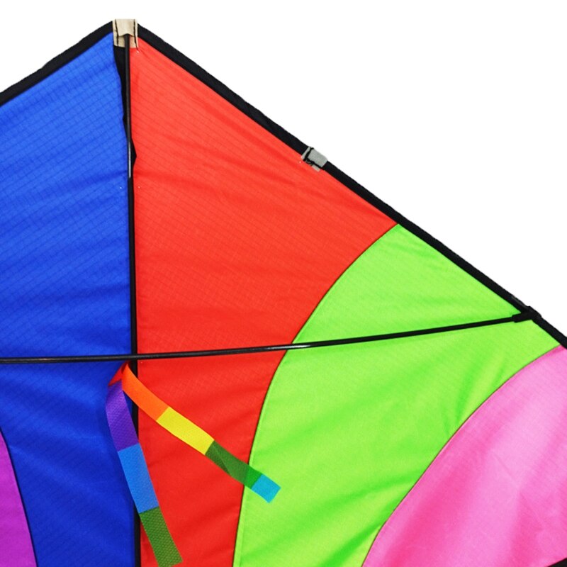 Cometa gigante colorida actividad recreativa de ala Delta estable Fácil de volar para niños y principiantes, disfrutar del tiempo de verano