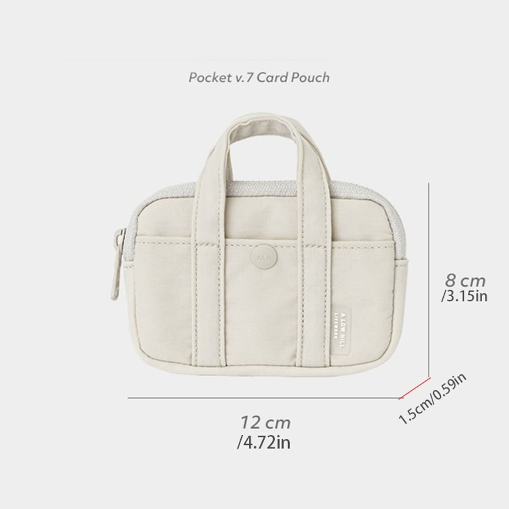 Portable Nylon Coin Purse Korean Style Zipper Pouch Men Wallet Bank Card Organizer Lightweight Mini Earphone Storage Bag Girls