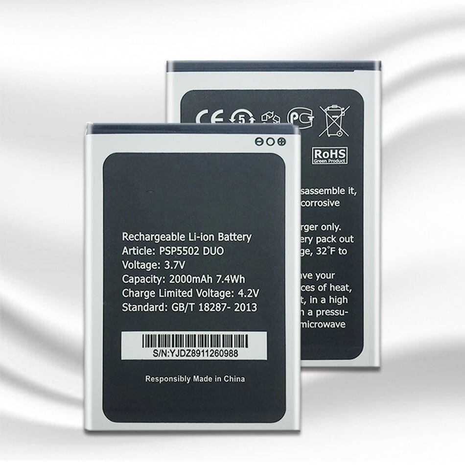 PSP5502 DUO Battery For Prestigio PSP5502DUO PSP3527 PSP3507 DUO Wize N3 Muze A5 Phone Battery Replace Tracking Code