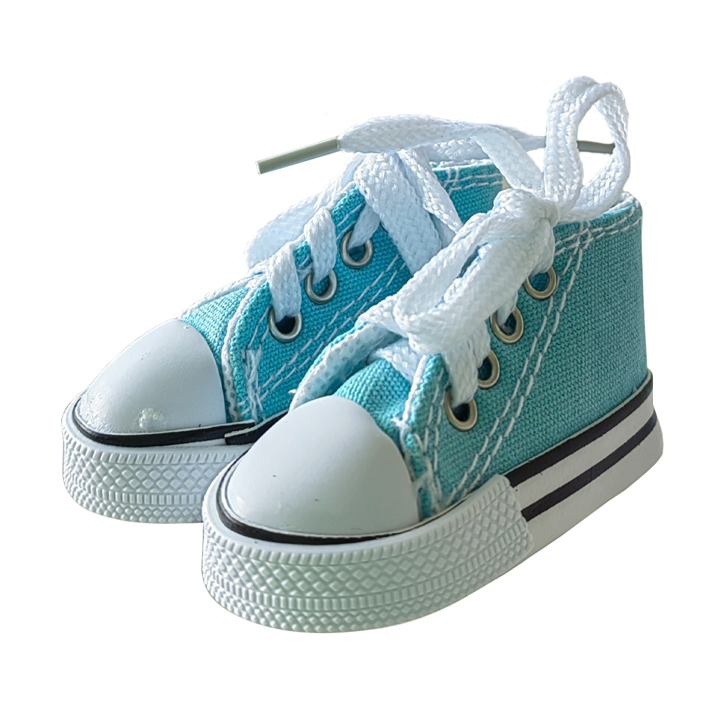 2 Stuks Motorfiets Kickstand Schoenen Moto Voetsteun Motorfiets Zijstandaard Schattige Mini Canvas Schoenen Zijstandaard 7.5Cm: Sky Blue