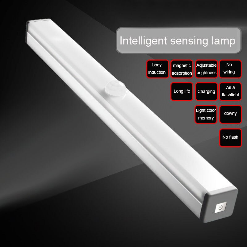 Intelligente Led Lichaam Sensing Lamp Kinderen Diy Magnetische Absorptie Gratis Bedrading Usb Opladen Smart Home Strip Verlichting