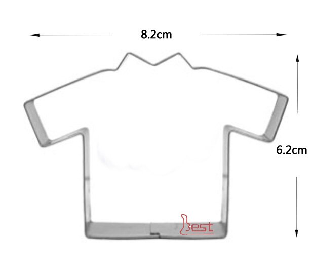 1 Uds pastelería reposteria ropa camisa galleta molde Moldes vestido de boda de Metal Cookie cortador Cupcake Toppers pastel herramienta: Gris claro
