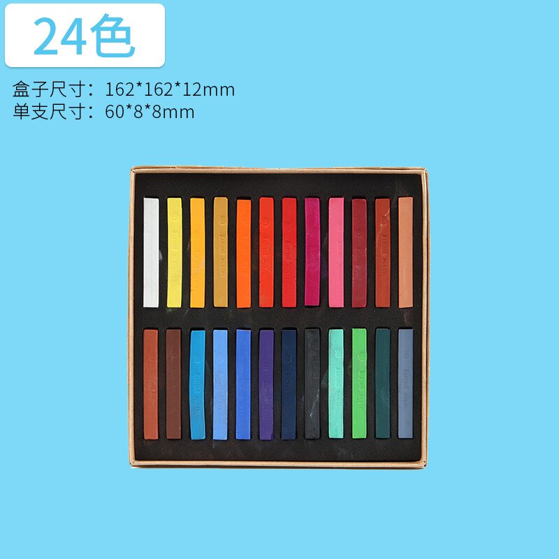 Color Crayon Set Art Drawing 12 24 36 48 Colors Painting Crayons Soft Dry Pastel Artist Student Graffiti Painting Drawing Pen: 24color