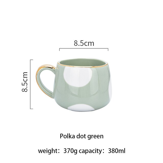 Creatieve Thuis Keramische Mok Licht Luxe Nordic Koffie Mokken Japanse Eenvoudige Water Cup Melk Sap Koffie Paar Paar Kopjes: 6