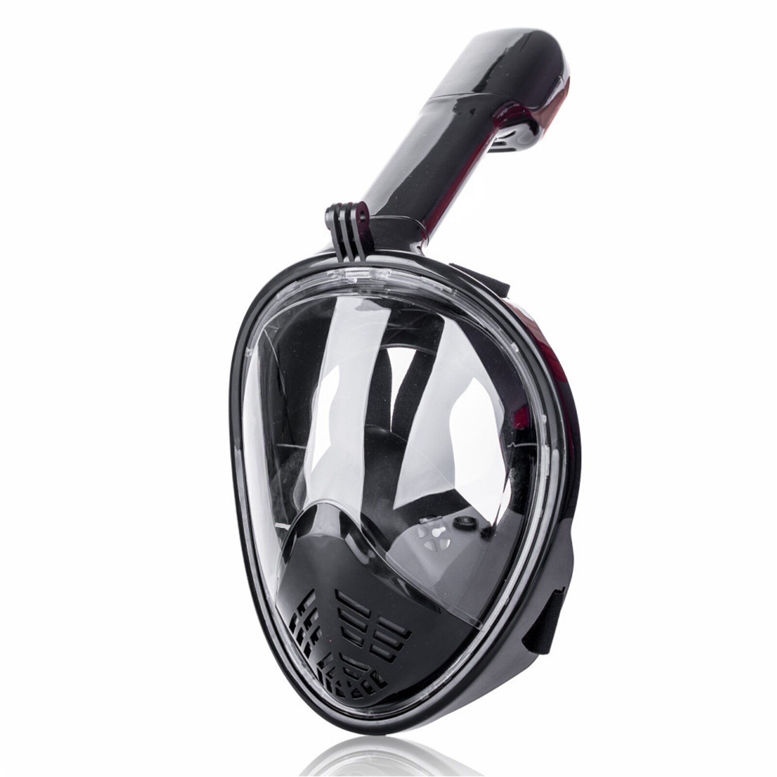 Unterwasser Scuba Anti Fog Vollen Gesicht Tauchen Maske Schnorcheln Atemwege Masken Sicher Wasserdicht Schwimmen Ausrüstung Für Erwachsene Jugend: Black / S/m