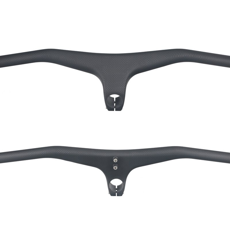 Toseek Volle Kohlenstoff Faser Fahrrad Lenker-Förmigen Mtb Lenker Mit-17 Grad Stengel 3K matt Fahrrad griff Bar
