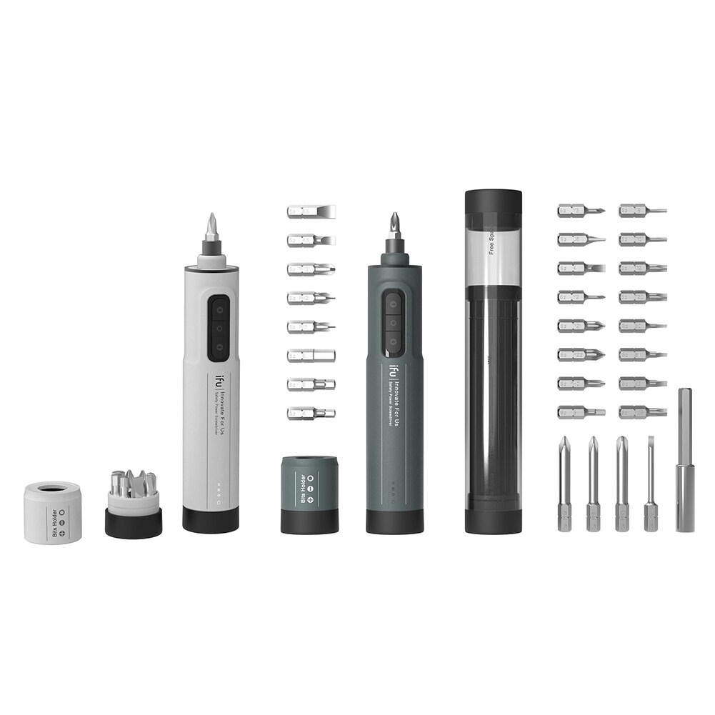 Portable DIY Screwdriver Small Devices Repair Tools Cordless Bits Power Drill Repair Kit Rechargeable with LED Tools