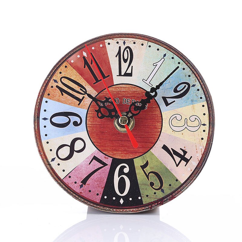 12cm europæisk retro digital ur moderne vintage rustik shabby chic kontorcafé dekoration: Grøn