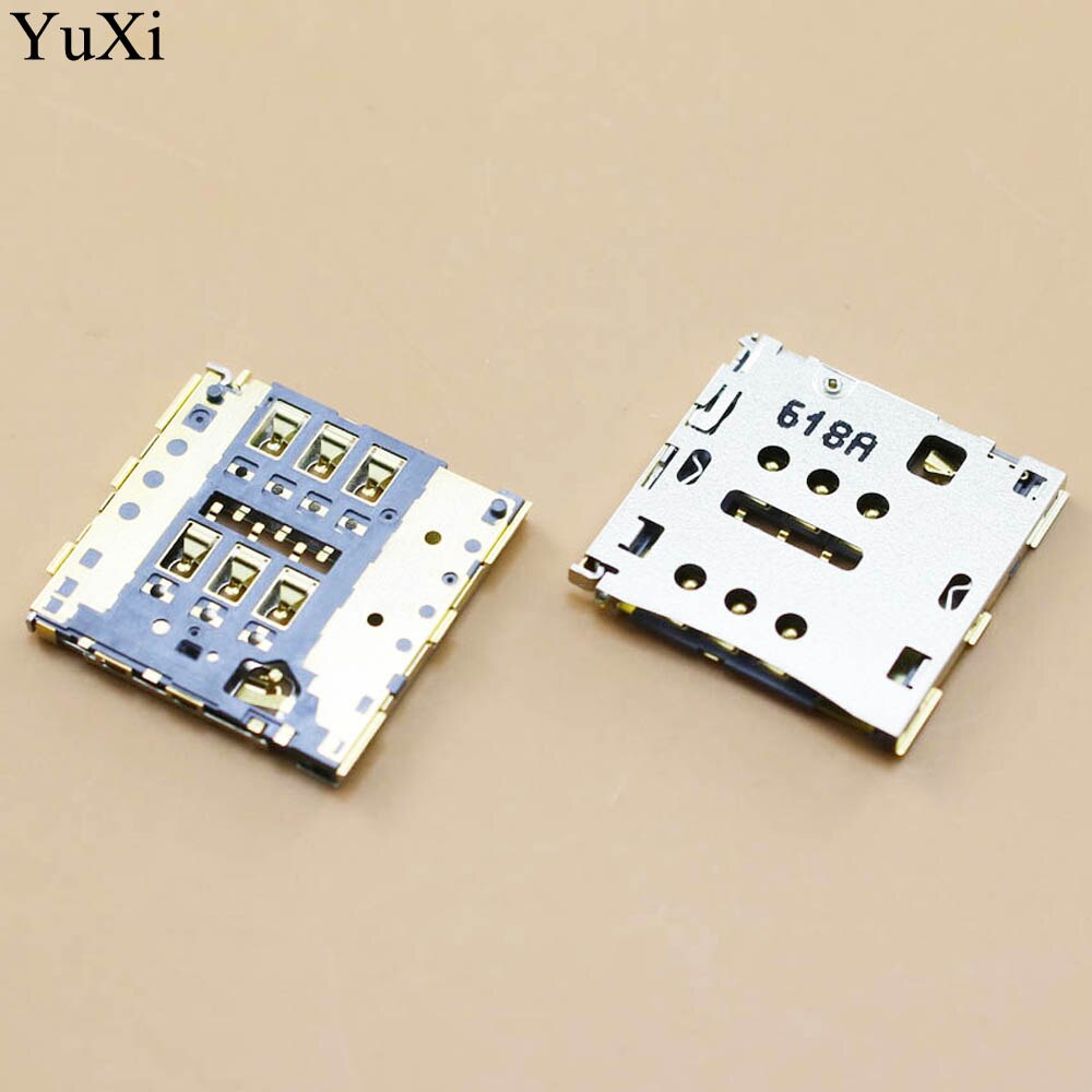 YuXi Sim carte Slot porte-plateau lecteur de prise réparation pour Huawei Honor 6 Plus 5X5 S jouer Ascend P7 P8 Max P8 Lite Mate 7 C199 G7