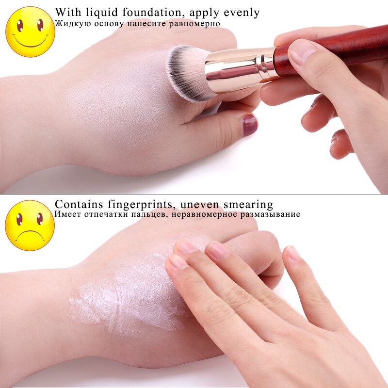 HMQ-brocha Kabuki de contorno , la mejor brocha para base de maquillaje, brochas de maquillaje rápidas, herramientas esenciales de belleza