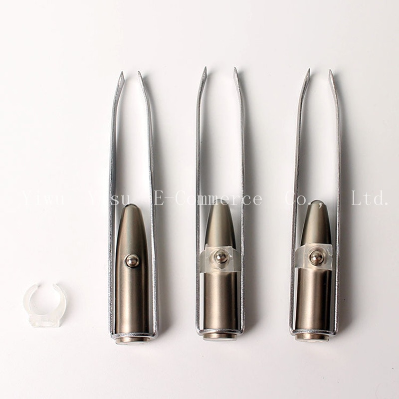 10pcs Led Light Eyelash Eyebrow Tweezers Hair Removal Tweezer Face Hair Remover Stainless Steel Eyebrow Make Up Tool