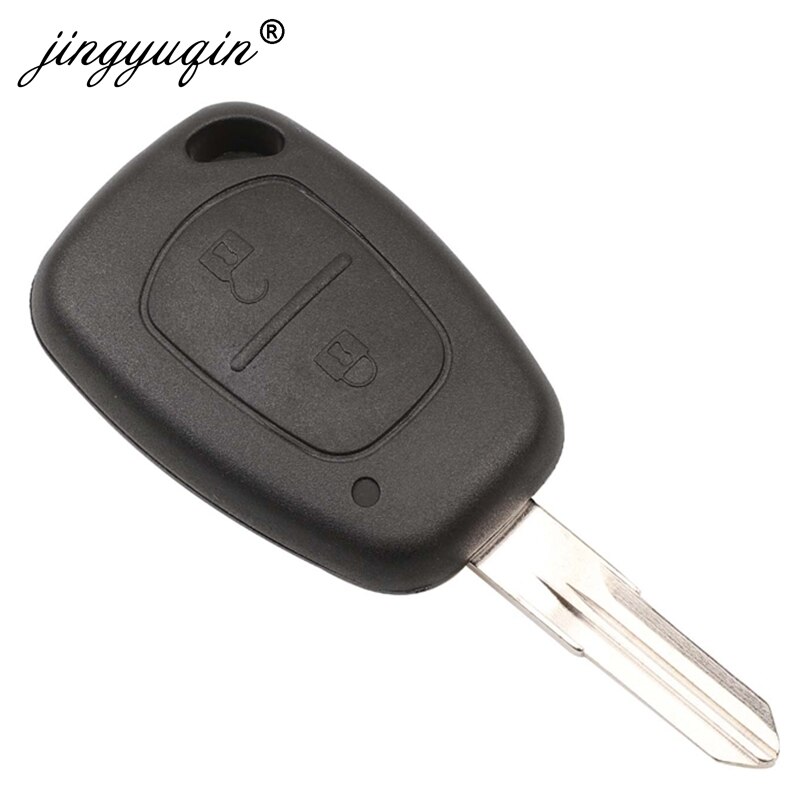 Jingyuqin 10/ 20/ 50 st fjärrnyckelväska tomt skalbyte 2 knapp för renault trafik / master / vivaro / movano / kangoo