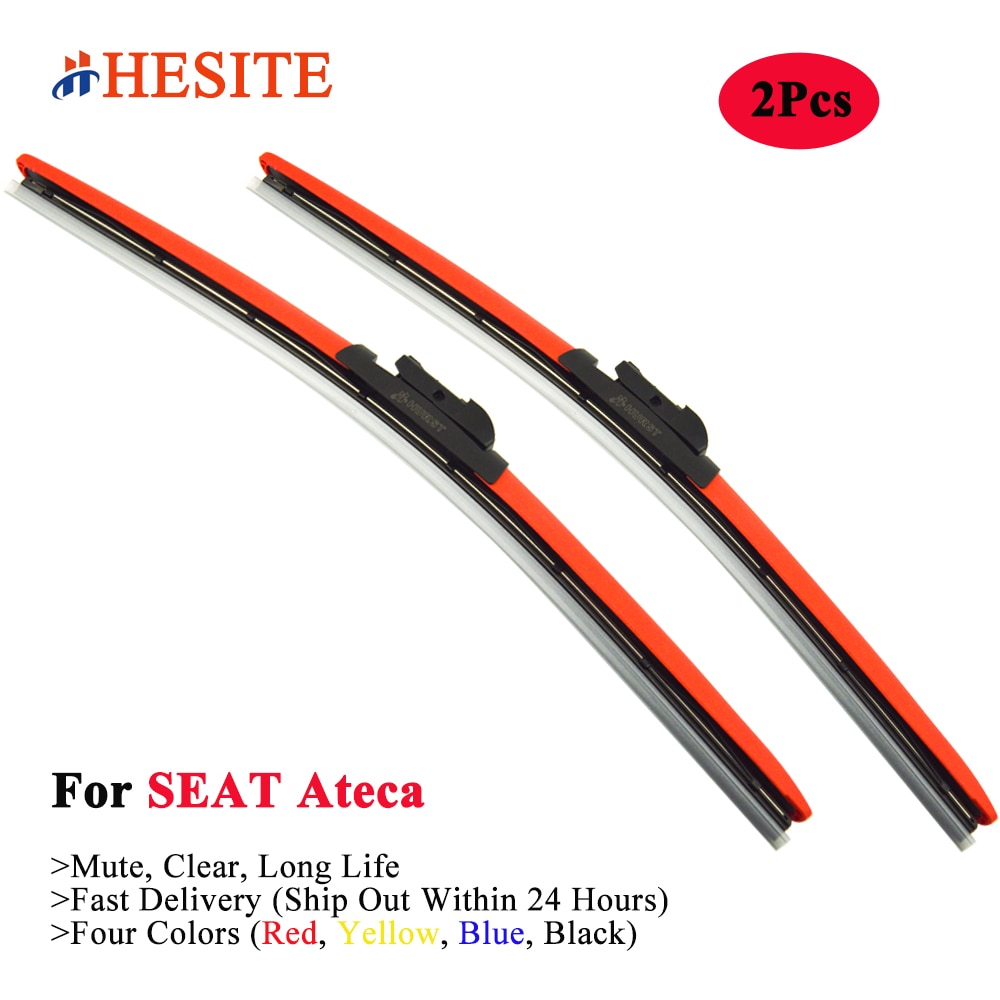 HESITE Colorful Winshield Wiper Blades For SEAT Ateca FR Cupra Xcellence Accessories Carbon Hybrid Wipers 26