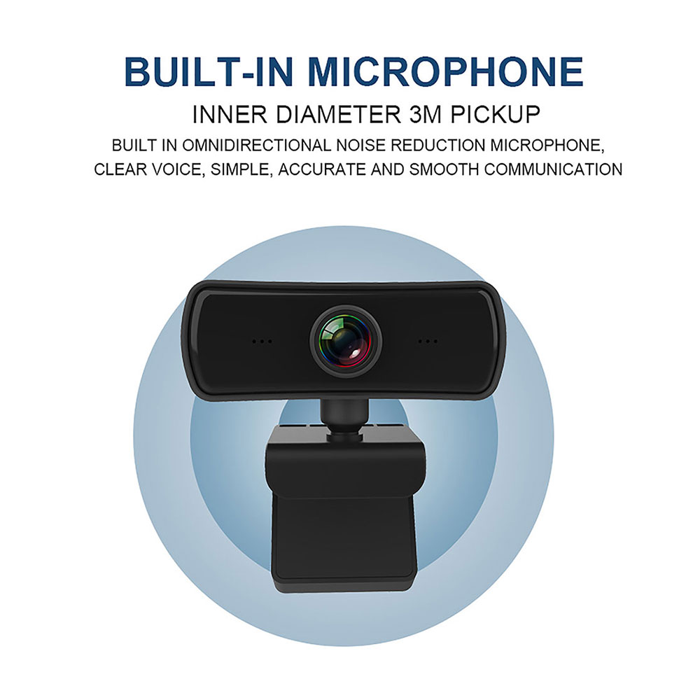 TISHRIC PC03 1080p Autofocus Camera Web USB PC Webcam 2K 400W HD 2560x1440 Pixel per videoconferenza remota