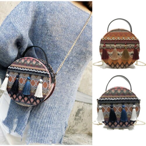 Damesmeisje zomer tas met kwastjes, messenger crossbody schoudertas, handtas, mini tas voor dames