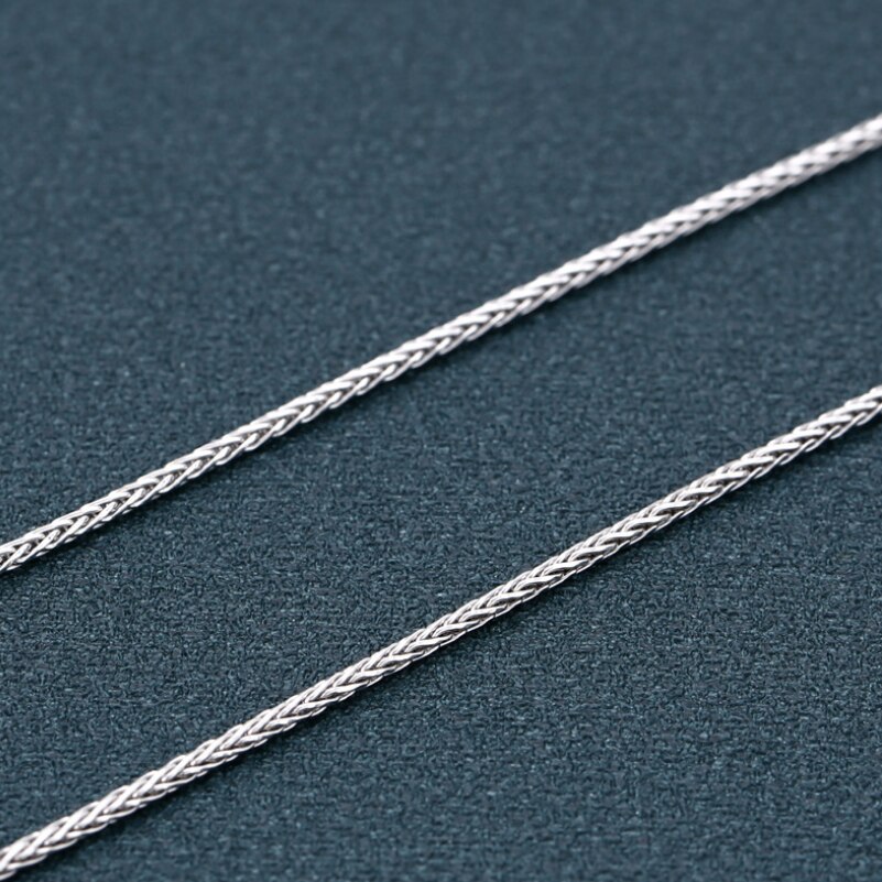 S925 collana in argento Sterling retrò tendenza corda di canapa tessitura donna argento tailandese personalità retrò corda catena collana gioielli
