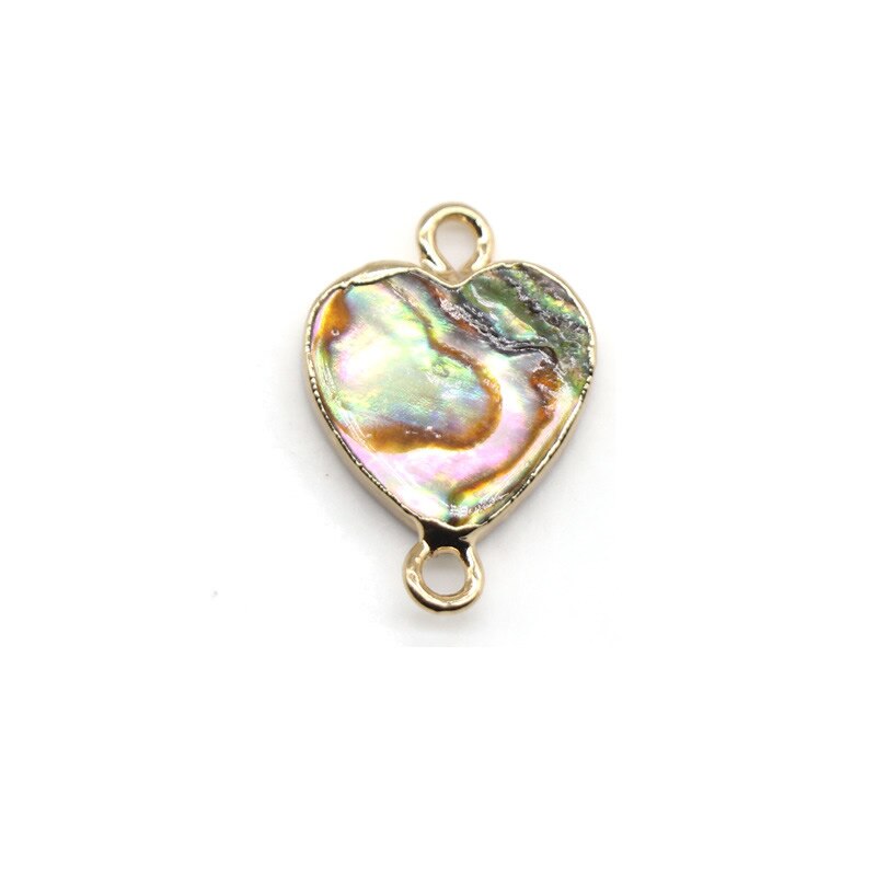 Rock Jewelry Accessories DIY Beaded Connectors Pendants Heart Star Cross Charm Natural Abalone Shell Mother of Pearl Pendants: 12mm heart