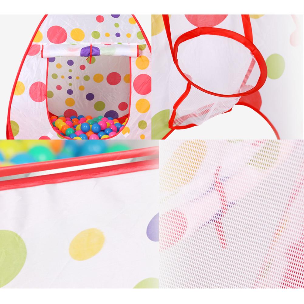 Children's Tent Indoor Play House Portable Folding Three-piece Tunnel Dot Game Bobo Ocean Ball