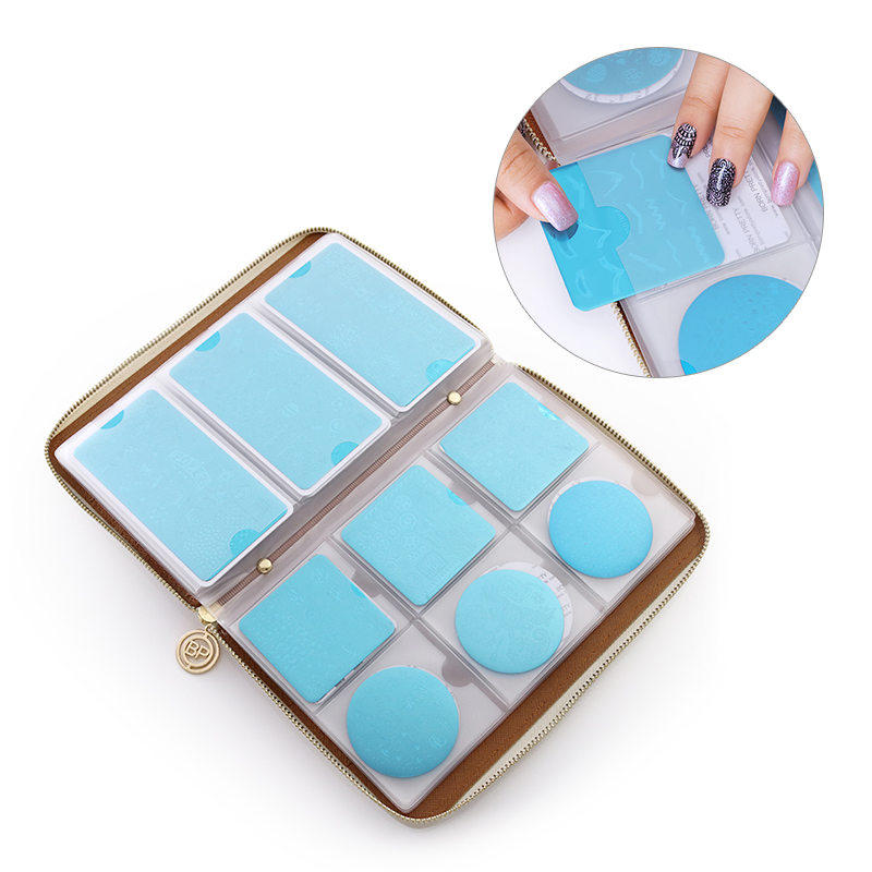 GEBOREN PRETTY 72 Slots Holografische Holo Slangenhuid Stempelen Plaat Colletion Houder Nail Art Plaat Organizer