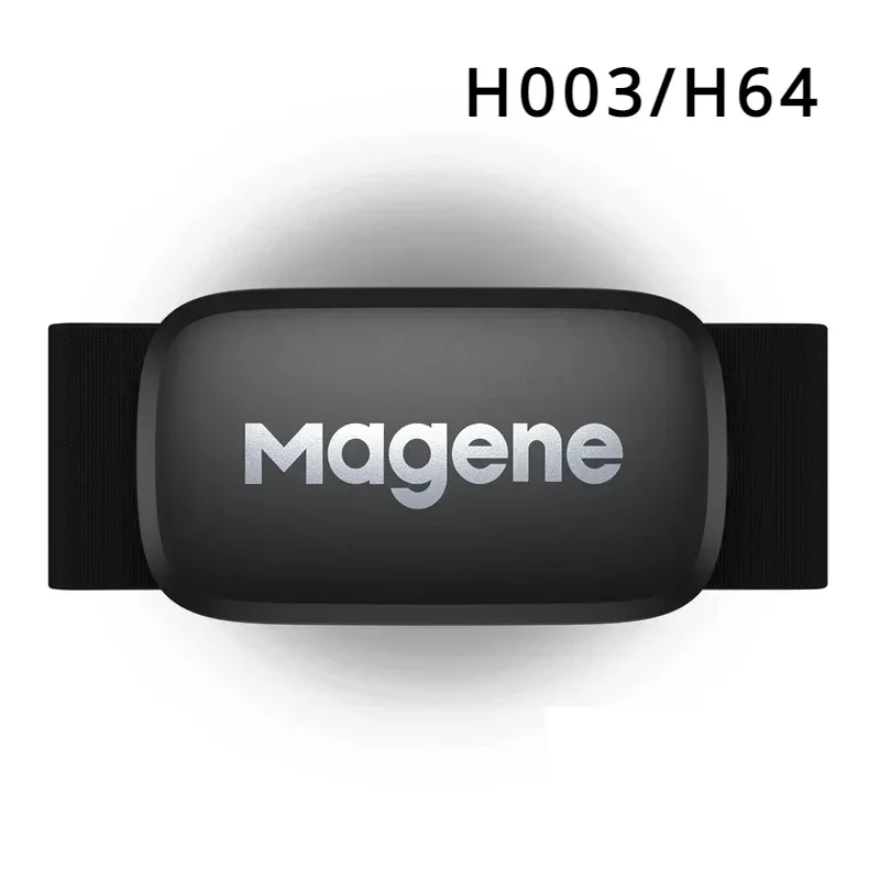 Magene H303 H603 H803 Monitor de Freqüência Cardíaca Sensor Mover dupla ANT apply Bluetooth With Chest Strap Cycling Computer: WHITE