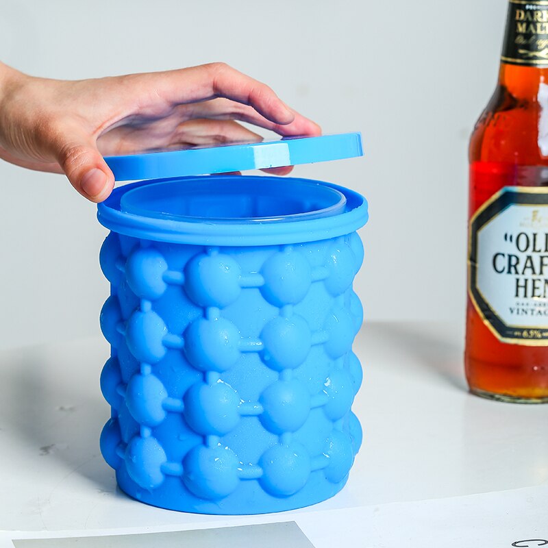 Aodmuki Silicone Ice Cube Maker Draagbare Vat Wijn Ijs Koeler Bier Kabinet Ruimtebesparende Keuken Gereedschap Drink Whiskey Freeze