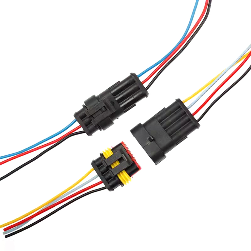 1 Satz 1-polig 2-polig 3-polig 4p 5p 6-poliger Autos tarter Stecker Buchse Docking versiegelter Stecker Kfz-Motor- Kabelbaum stecker Stecker