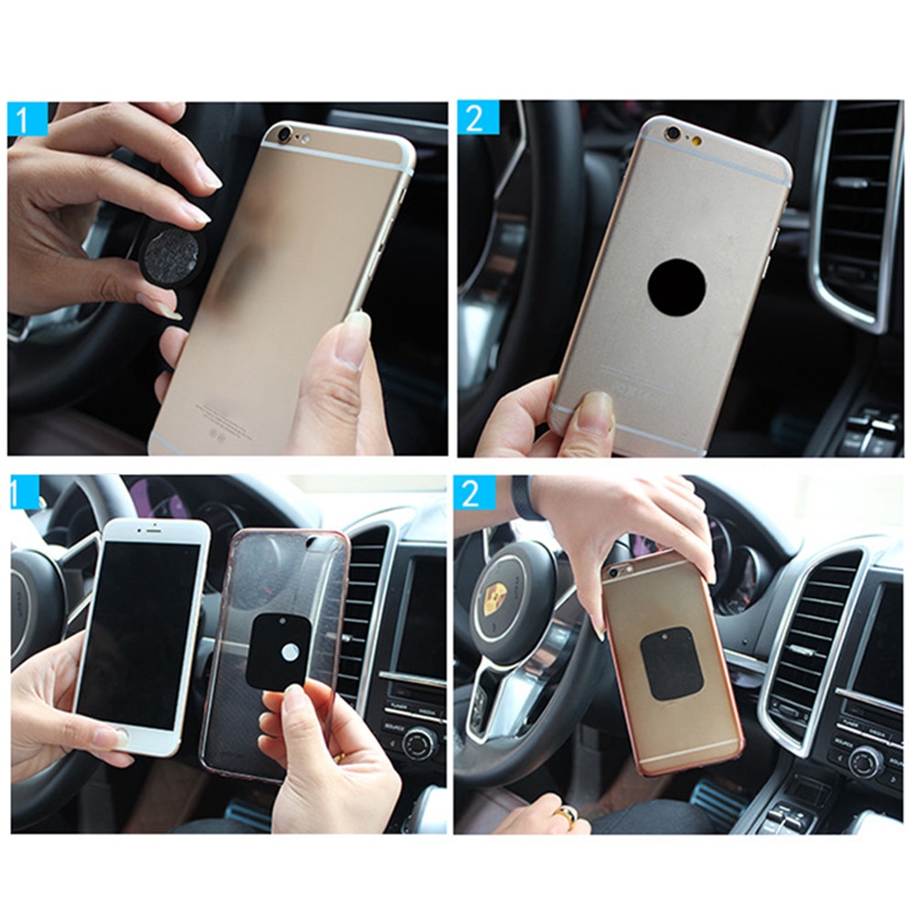 Biltelefon holder magnetisk køretøj ratmontering mobil smartphone stativ magnet support mobiltelefon i bil gps