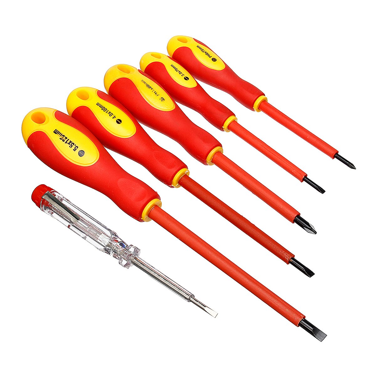 6pcs/set Practical Electricians Screwdriver Set VDA Electrical Insulated Kit Hand Tools Top