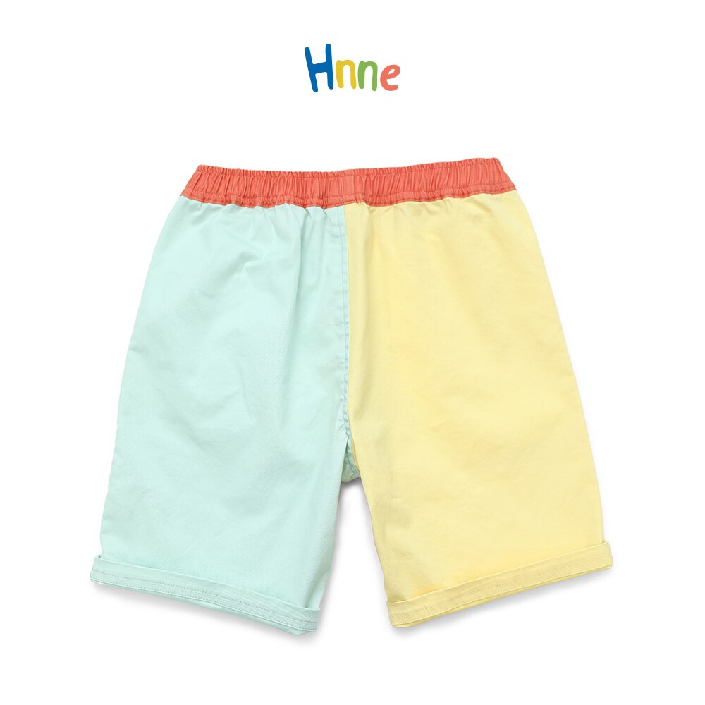 Hnne 2021 Summer New Contrast Color Shorts Children Garment Wash Unisex Boys Girls Casual Shorts High Quality Bottoms HJ150321