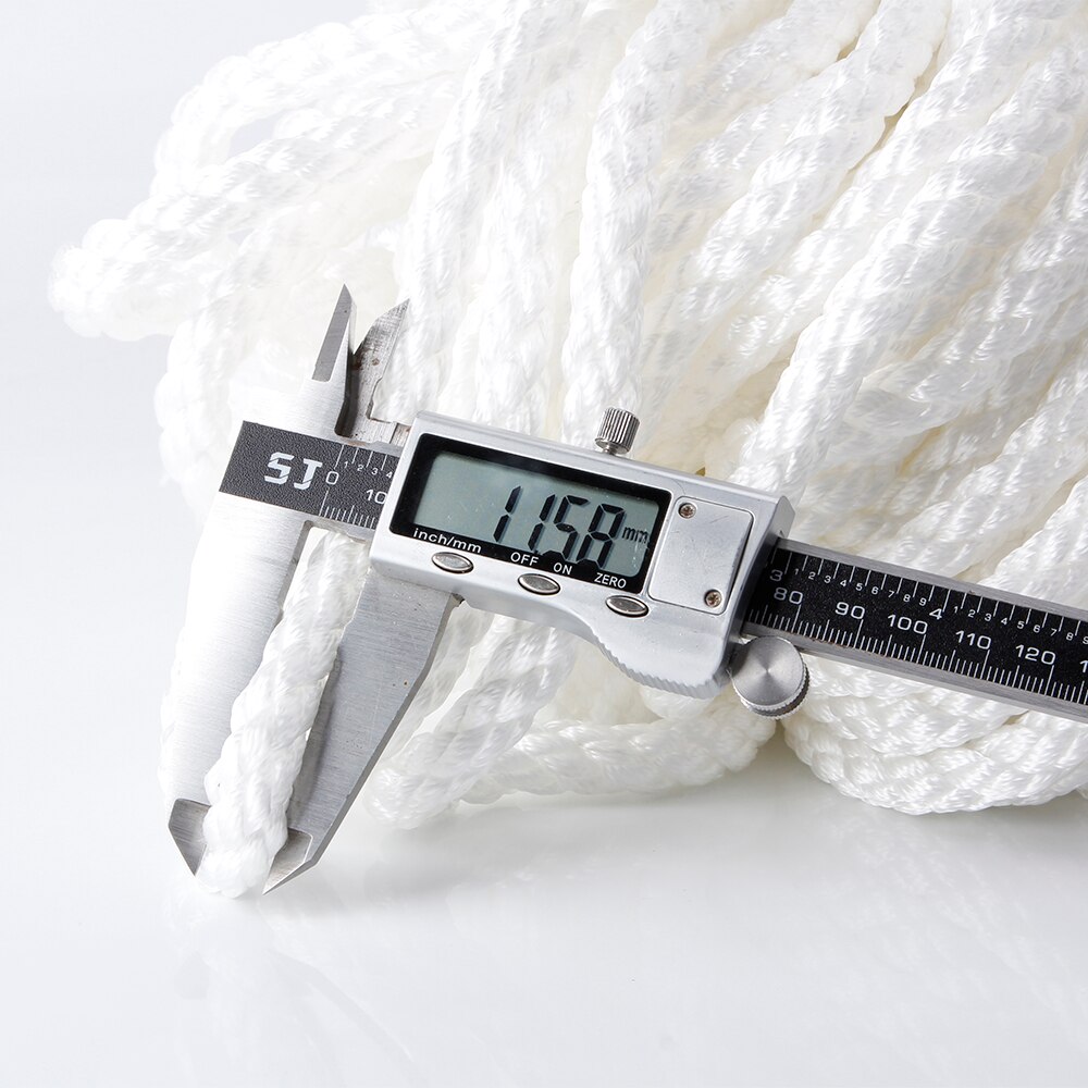 High StrengthTwisted 3 Strand Nylon Anchor Rope Boat withThimble Rigging Line 100'(30m) x 1/2" (12mm)