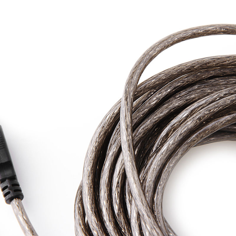 1 PC 10M USB 2.0 Active Repeater Male to Female Extension Cable Cord Adapter Black