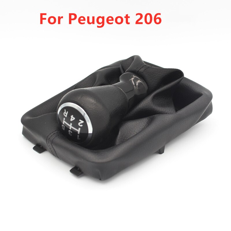 Voor Peugeot 206 406 Auto Pookknop Boot Stofkap 5 Speed Accessoire