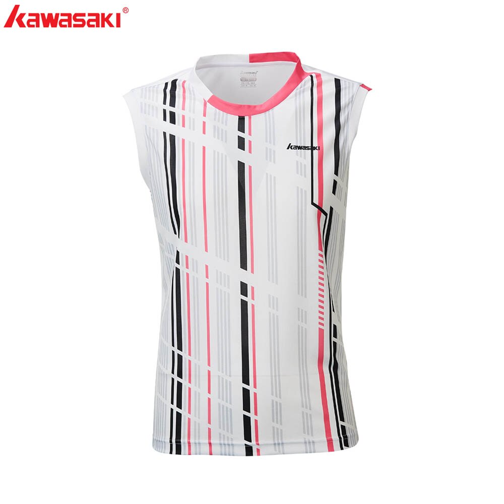 KAWASAKI ST-R1207 Camiseta deportiva sin mangas para hombre Camisetas profesionales de bádminton ropa de tenis transpirable de secado rápido