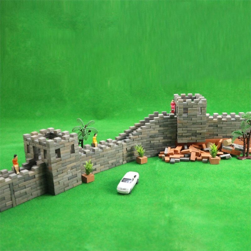 100pcs 1/16 Miniature Simulation Brick Diy Sand Table Diorama Landscape Scenery