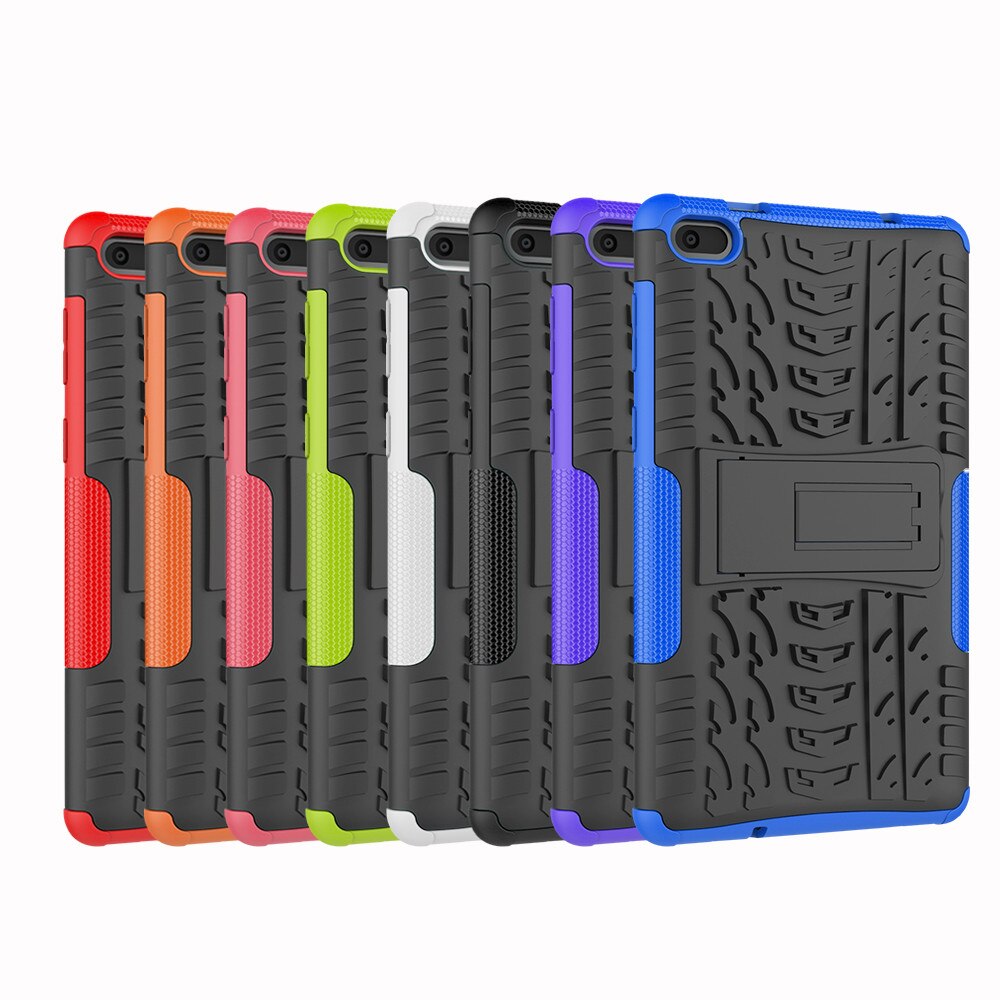 For Lenovo Tab E7 TB-7104F Shock-proof Rugged Hard Rubber PC Stand Case Cover Protective Cases Covers