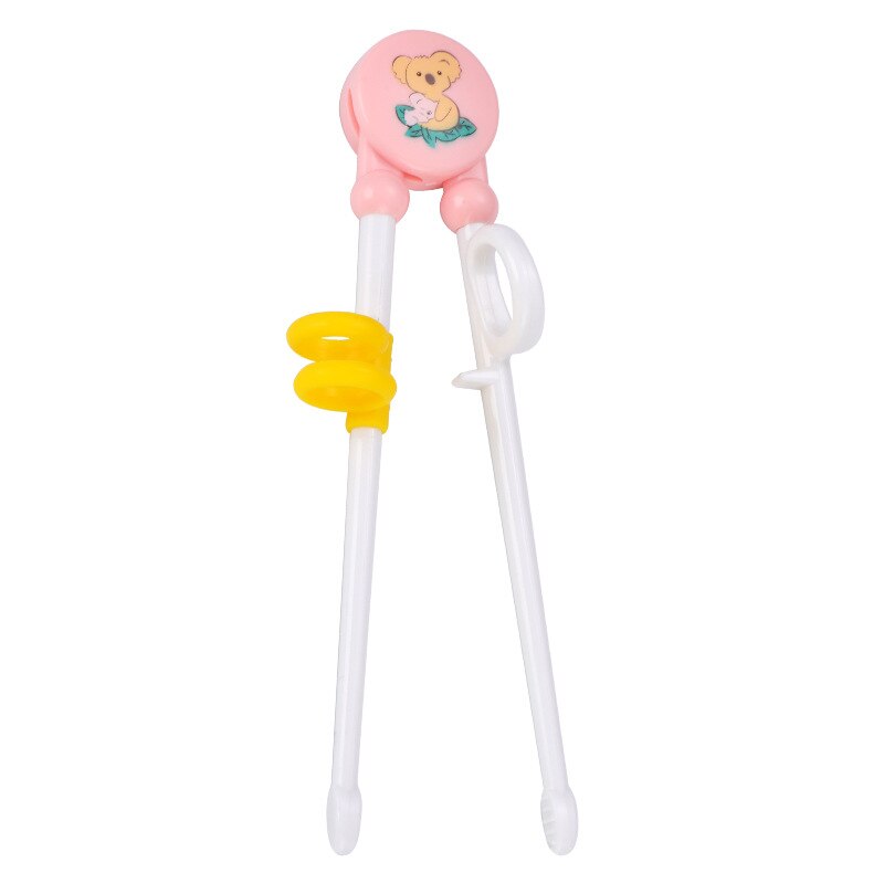 1Pair Chopsticks Plastic For Kids Cartoon Learning Chop Sticks Reusable Training Chopsticks Cute Children Tableware Set: 1pair-E