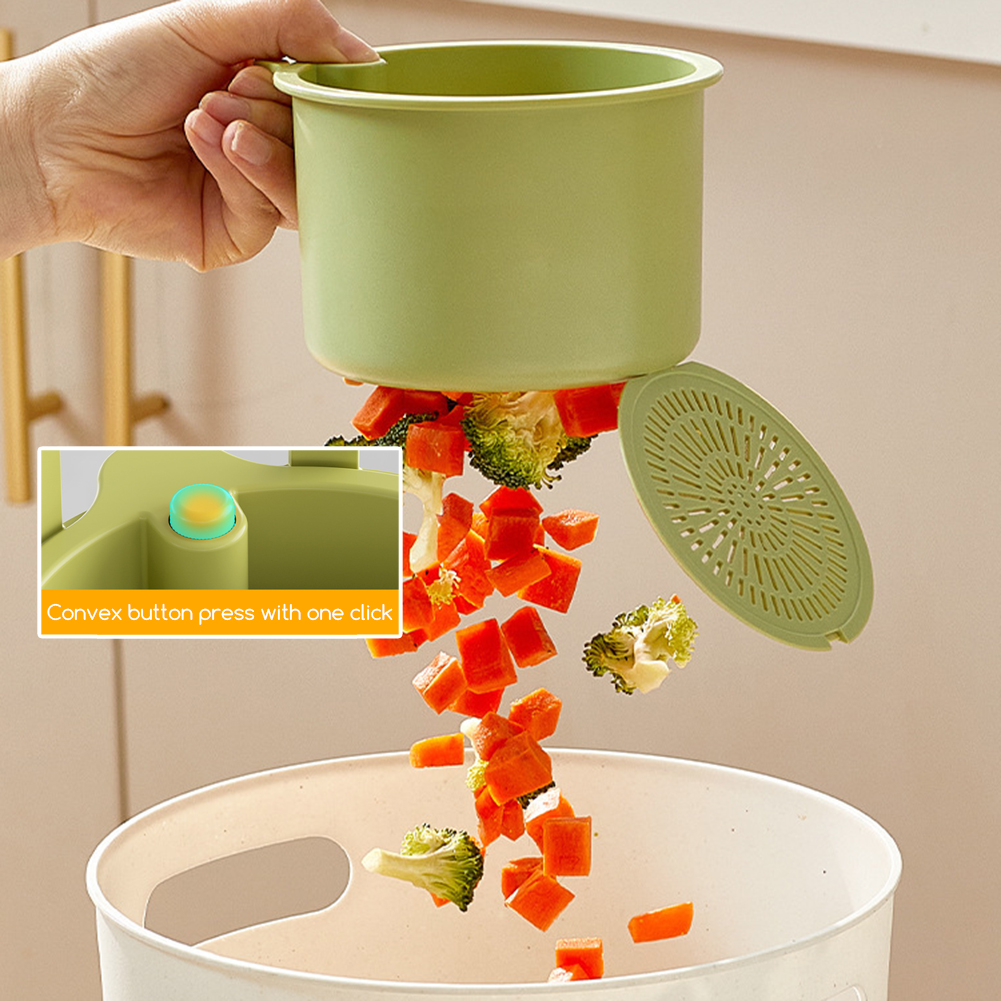 Automatic Dumping Sink Strainer Basket Upgrade Press Dumping Sink Strainer Basket Faucet Hanging Kitchen Sink Drain Basket