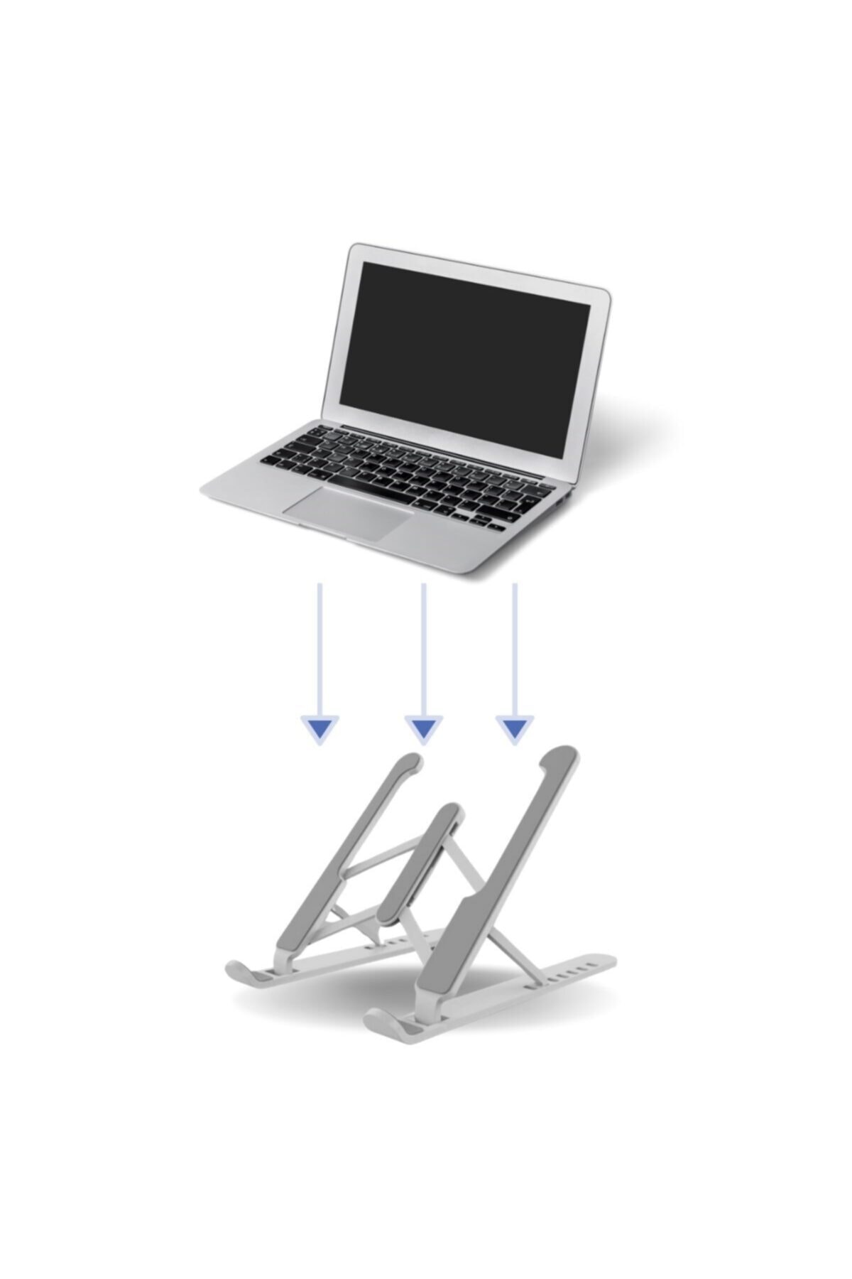 Verstelbare Plastic Laptop Ondersteuning Base Vouwen Draagbare Laptop Stand Versterker