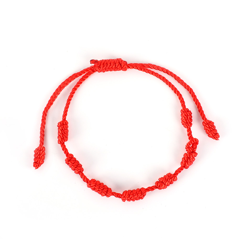 Pulsera de hilo rojo de la suerte para pareja, amuleto de buena suerte para cuerda de éxito, pulsera trenzada de ojos malvados, de joyería hecho a mano, 2-12 Uds.: Negro / Cobalto violeta