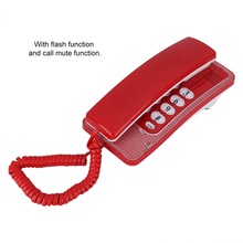 Wall Mount Landline Telephone Extension No Caller ID Home Phone Mini Telephone Bedside Wall Extension Battery Landline Phone