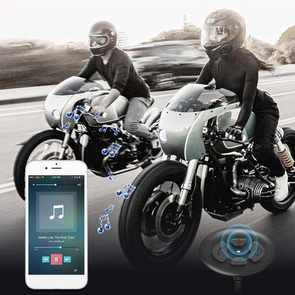 Motorcycle Helmet Bluetooth Headset IP54 Waterproof Sports Riding Earphone Auto Answering with Mic