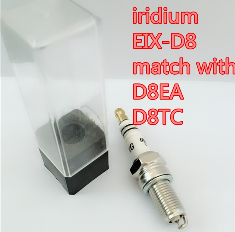 GKG iridio bujía EIX-D8 2 uds para D8EA D8EVS D8EV D8RC P-A5HC RA6HC IX24 IXU01-24 X24ES-U S24ESR-U