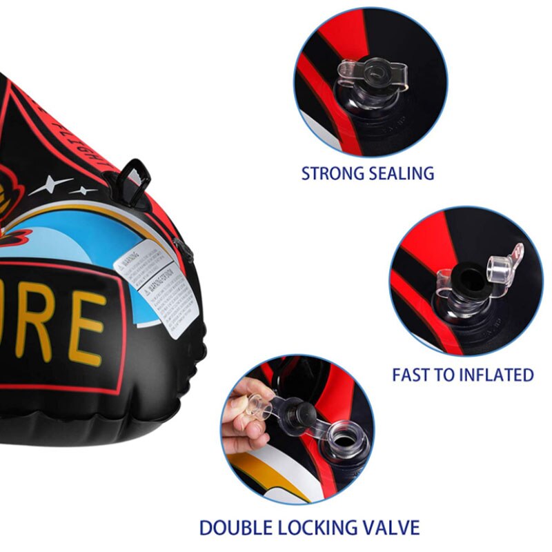 Pvc Outdoor Inflatable Ski Wear-Resistant Ski Tires Snow Adult Snow Tube Inflatable Ski Lap